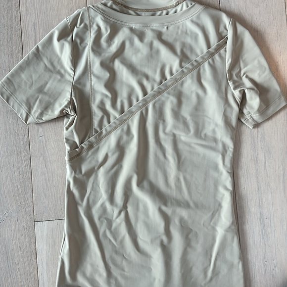 Feng Chen Wang short sleeved tan top - very cool and creative - size Large - Picture 5 of 6